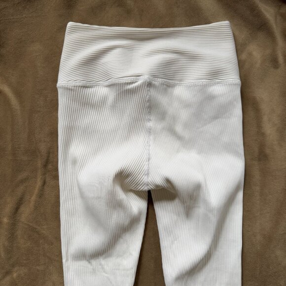 Year of Ours Ribbed Football Legging- White- Size M - Picture 6 of 7